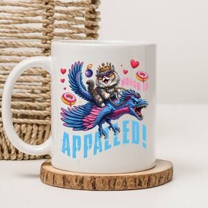 Dungeon Crawler Carl 15 oz Mug Coffee Cup Donut Cat Funny Novel Book 17